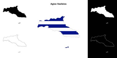 Agios Vasileios boş ana hat haritası seti