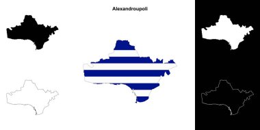 Dedeağaç boş dış hat haritası seti