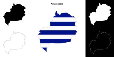 Amaroussio boş ana hat haritası seti