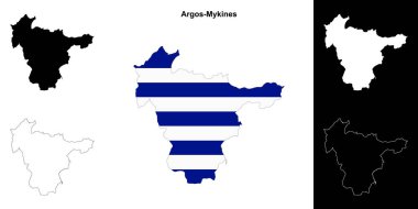 Argos-Mykines ana hat haritası seti