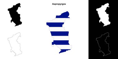 Aspropyrgos boş ana hat haritası seti
