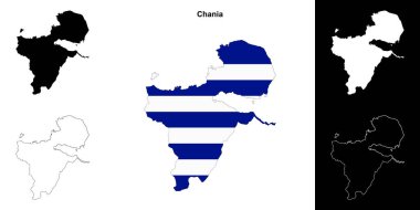 Chania boş çizgi haritası ayarlandı