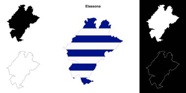 Elassona boş ana hat haritası seti