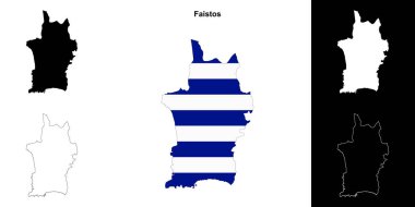 Faistos boş çizgi haritası seti