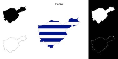 Florina boş dış hat haritası seti