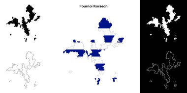 Fournoi Korseon boş ana hat haritası ayarlandı