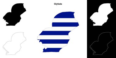 Glyfada boş ana hat haritası seti