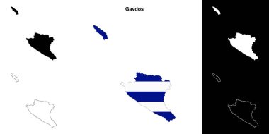 Gavdos boş çizgi haritası ayarlandı