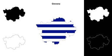 Grevena boş dış hat haritası seti