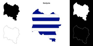 Gortynia boş ana hat haritası seti