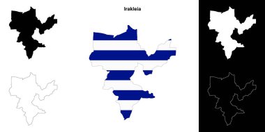 Irakleia boş dış hat haritası seti