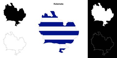 Kalamata boş çizgi haritası ayarlandı