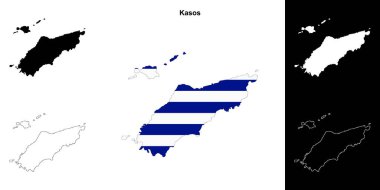 Kasos boş çizgi haritası ayarlandı