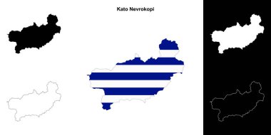 Kato Nevrokopi boş ana hat haritası seti
