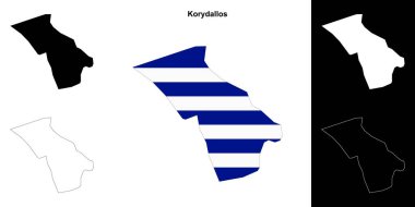 Korydallos boş çizgi haritası ayarlandı