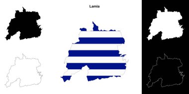 Lamia boş çizgi haritası ayarlandı