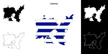 Lemnos boş çizgi haritası seti