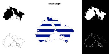 Missolonghi boş ana hat haritası seti