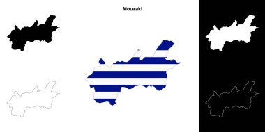 Mouzaki boş ana hat haritası seti