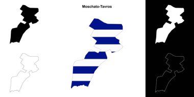 Moschato-Tavros ana hatları boş harita seti