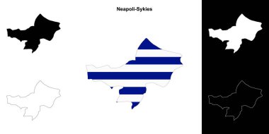 Napoli-Sykies boş ana hat haritası seti