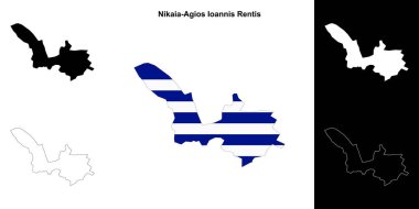 Nikaia-Agios Ioannis Rentis boş ana hat haritası seti