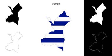 Olympia boş dış hat haritası seti