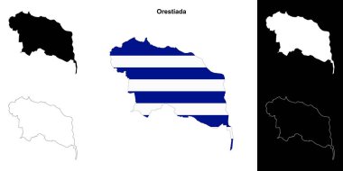 Orestiada boş ana hat haritası seti