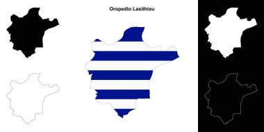 Oropedio Lasithiou boş ana hat haritası ayarlandı