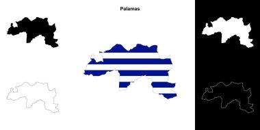 Palamalar boş çizgi haritası seti