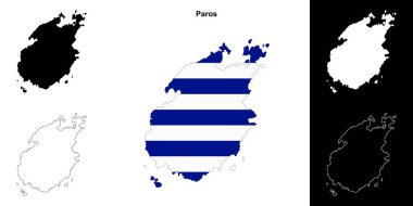 Parolar boş çizgi haritası seti