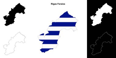 Rigas Feraios boş ana hat haritası seti