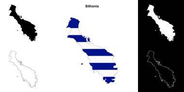 Sithonia boş çizgi haritası ayarlandı