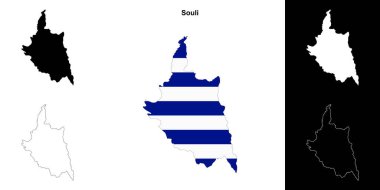 Souli boş çizgi haritası seti