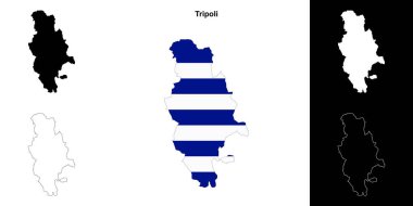 Trablus boş çizgi haritası ayarlandı