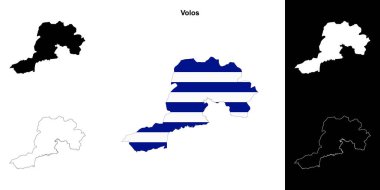 Volos boş çizgi haritası seti