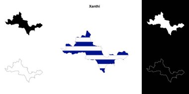 Xanthi boş ana hat haritası seti