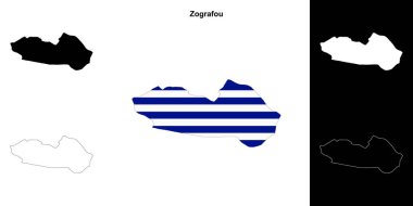 Zografou boş dış hat haritası seti