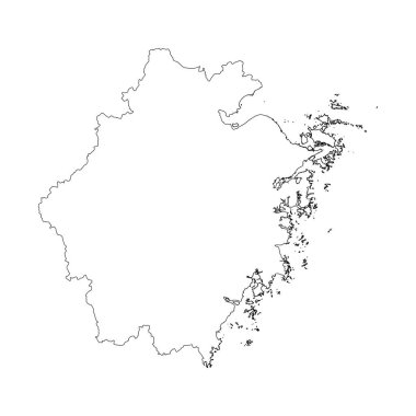 Zhejiang bölgesi haritası boş