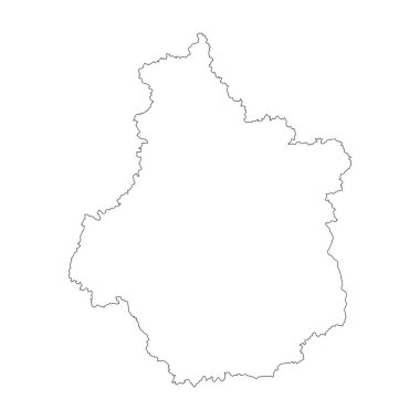 Merkez-Val de Loire bölgesi boş ana hat haritası