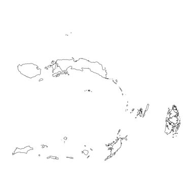 Maluku eyaleti boş ana hat haritası