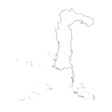 Sulawesi Selatan ili boş ana hat haritası