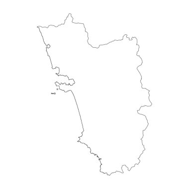 Goa durumu boş dış hat haritası