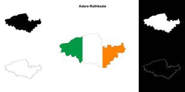 Adare-Rathkeale bölgesi boş ana hat haritası seti