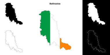 Ballinasloe bölgesi boş ana hat haritası seti