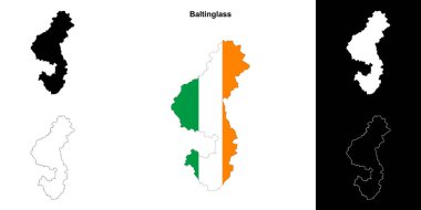 Baltinglass bölgesi boş ana hat haritası seti