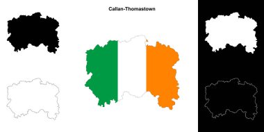 Callan-Thomastown bölgesi boş ana hat haritası seti