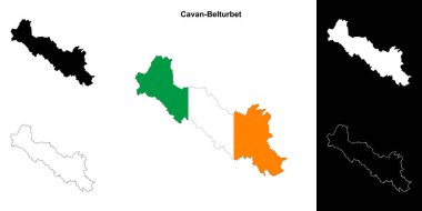 Cavan-Belturbet bölgesi boş ana hat haritası seti