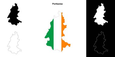 Portlaoise bölgesi boş ana hat haritası seti
