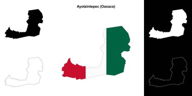 Ayotzintepec belediyesi (Oaxaca) ana hat haritası seti